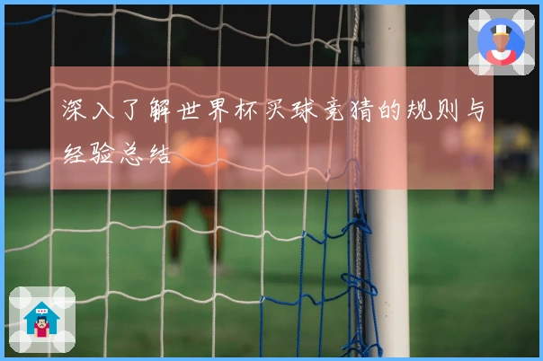 深入了解世界杯买球竞猜的规则与经验总结
