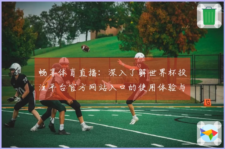 畅享体育直播：深入了解世界杯投注平台官方网站入口的使用体验与功能介绍